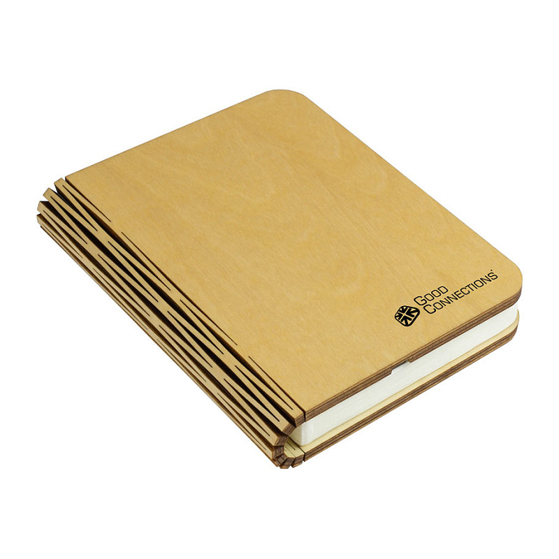LED Lightbook  ahornfarben, 145 x 116 x 25 mm, Good Connections®