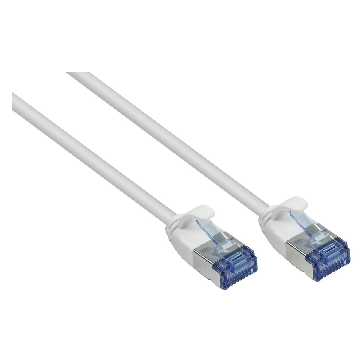 RNS® Patchkabel SlimLine, Cat.6A, U/FTP, PiMF, halogenfrei (LSZH), 500MHz, CU, weiß, 3m, Good Connections®