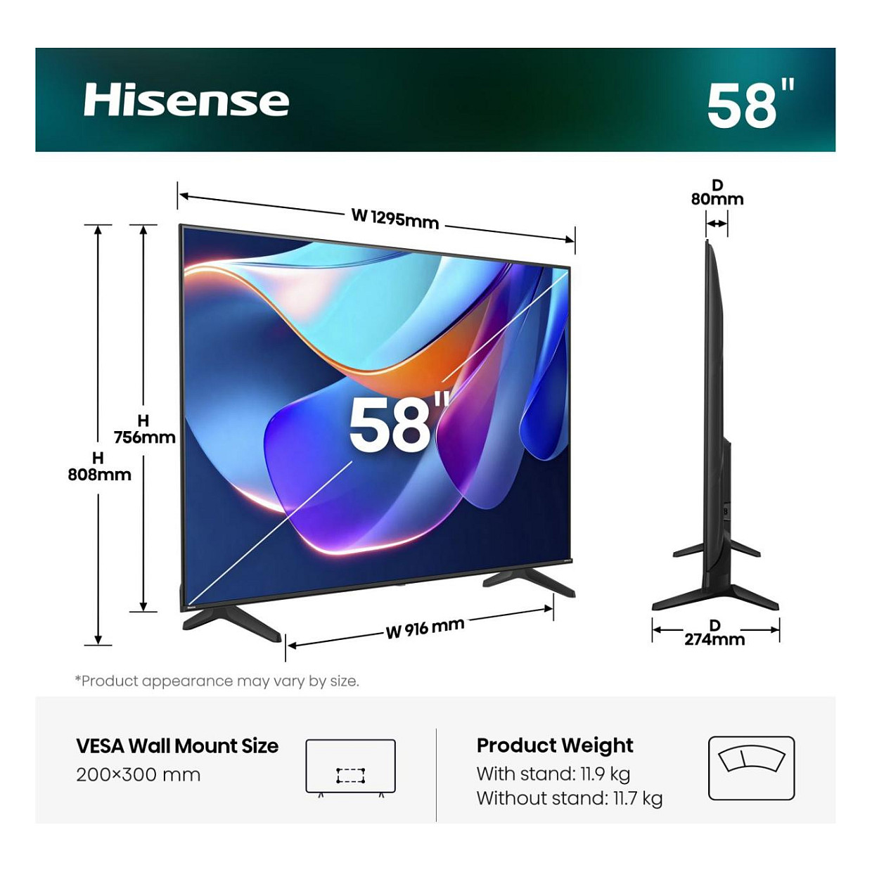 Hisense 58A6S