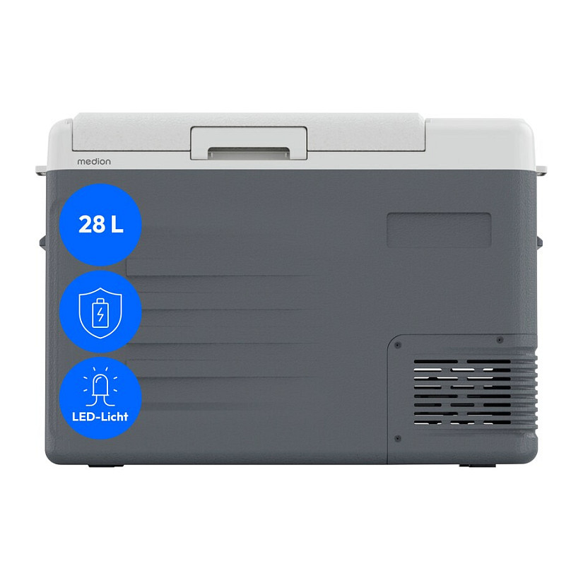 Medion MD370026 CC35D Kompressor Kühlbox Kühl et Warm 35L gris