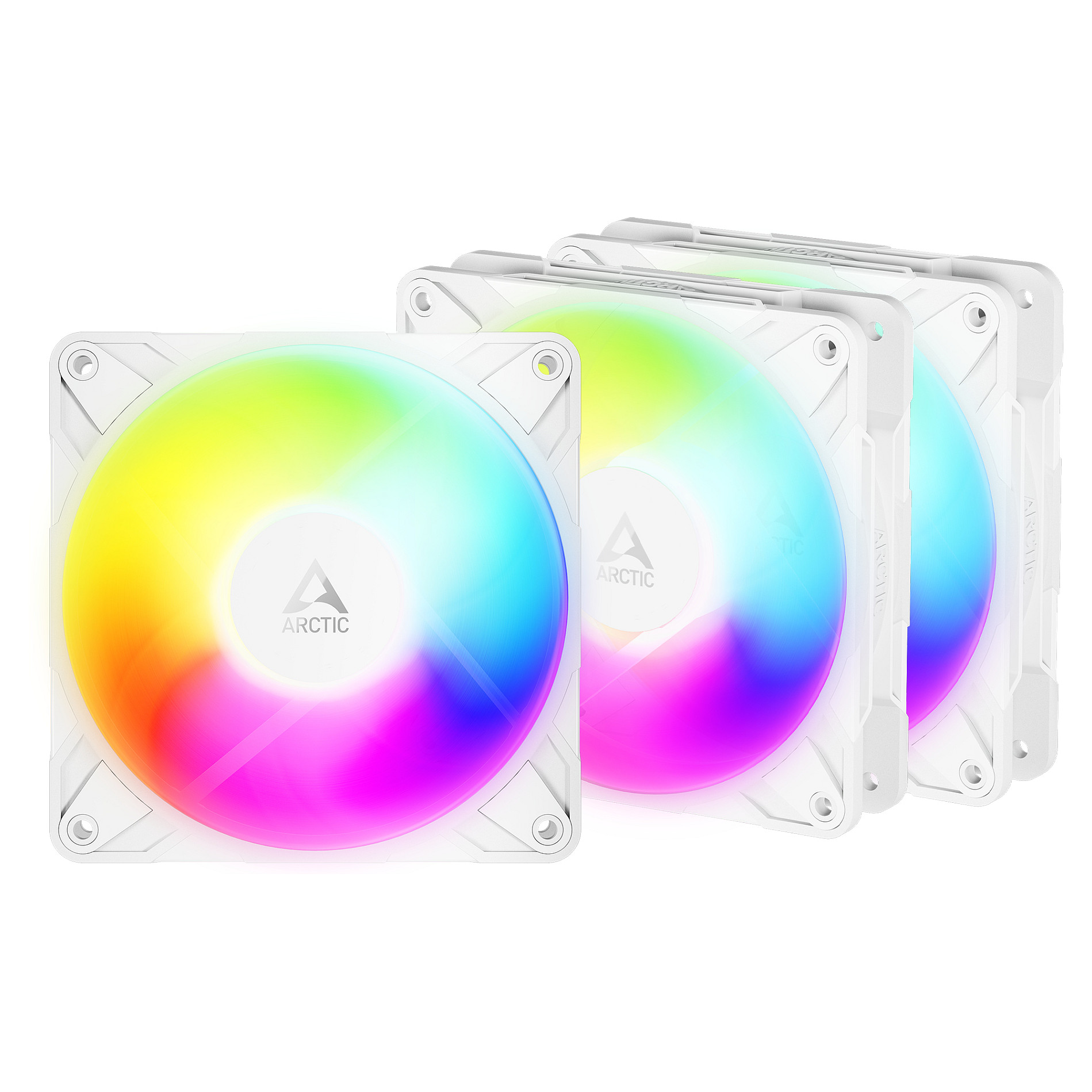 ARCTIC Freezer P12 Pro Reverse A-RGB (White) - 3 Pack