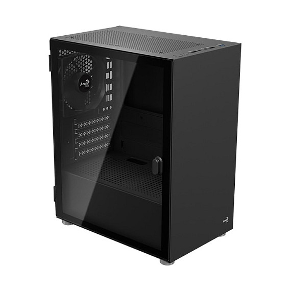 Mini Aerocool CS-111-G-BK-v1 (schwarz, Tempered Glass)