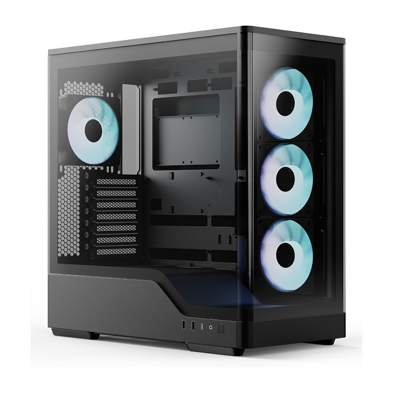 Midi AeroCool Geh Midi P500A Black ACCS-P500A-001
