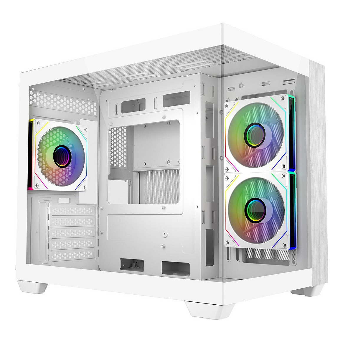 Midi Cooler Master Elite 481 Wood - MT - micro ATX - Seitenteil mit Fenster (gehärtetes Glas)