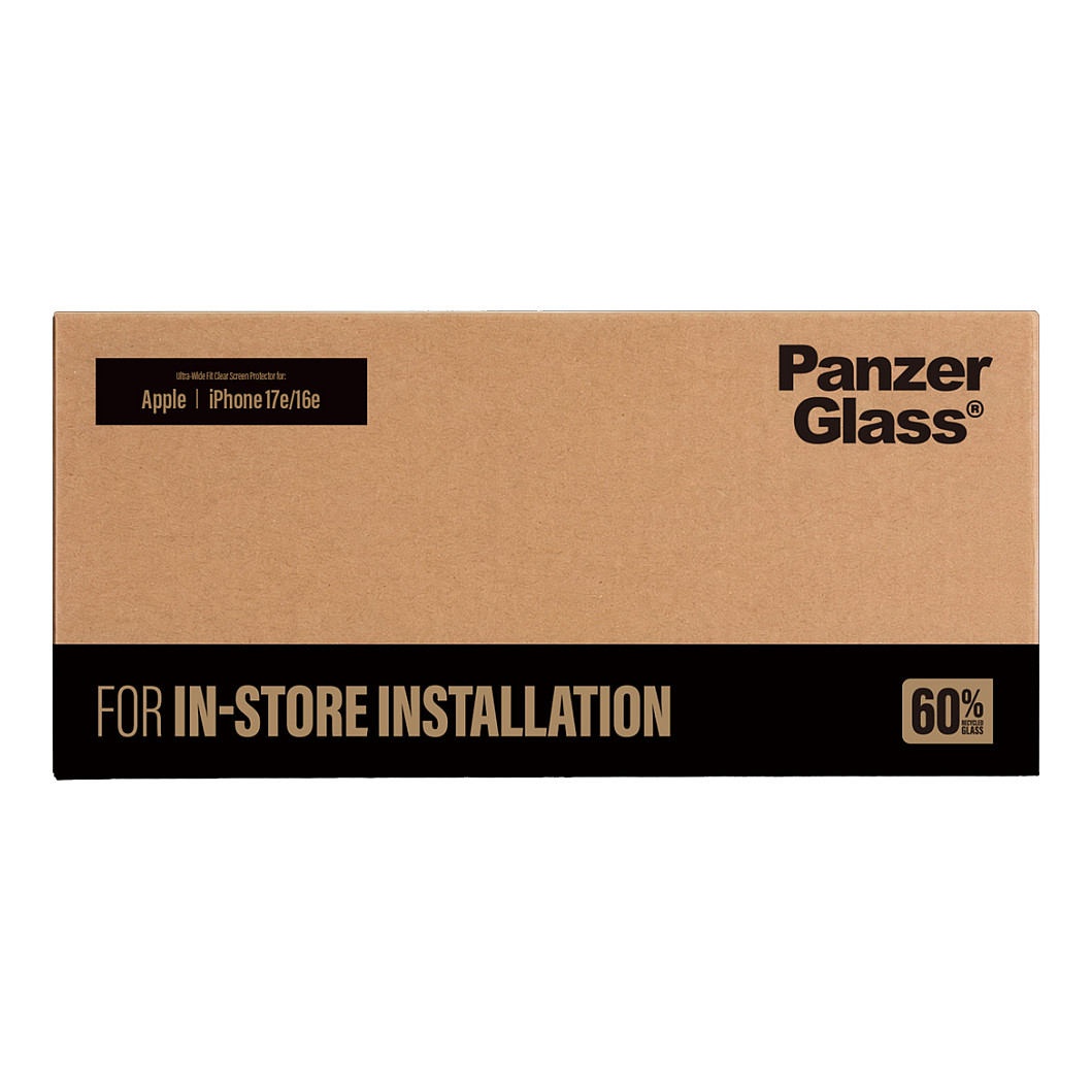 PanzerGlass ® Screen Protector iPhone 17e | 16e | 14 | 13 | 13 Pro | Ultra-Wide Fit for Fastfit installation machine Smartphone Zubehör