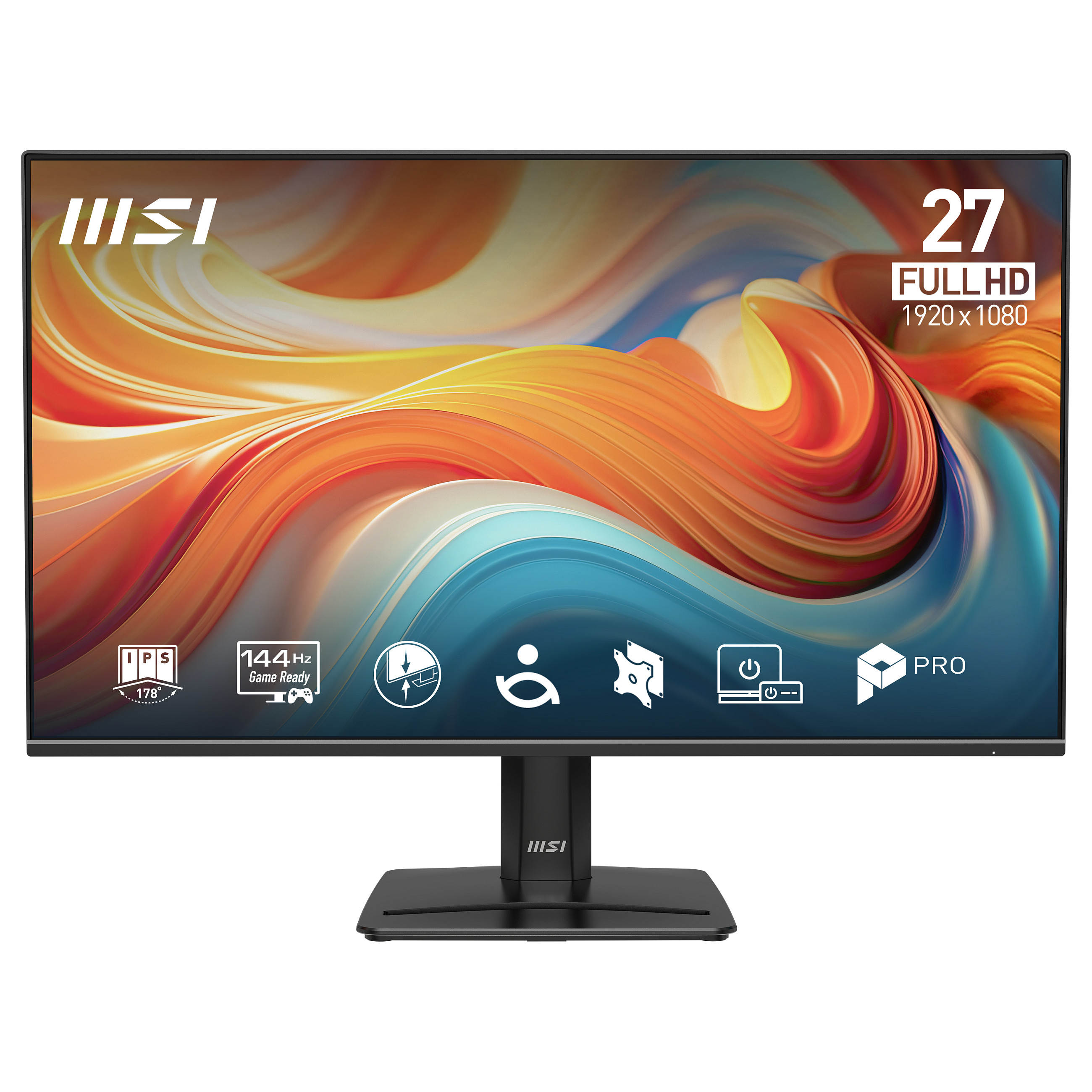 68,6 cm (27"") 1920 x 1080 Pixel MSI 9S6-3PE9CM-001 16:9 Full HD IPS 4 ms 144 Hz HDR DisplayPort HDMI VESA Speaker