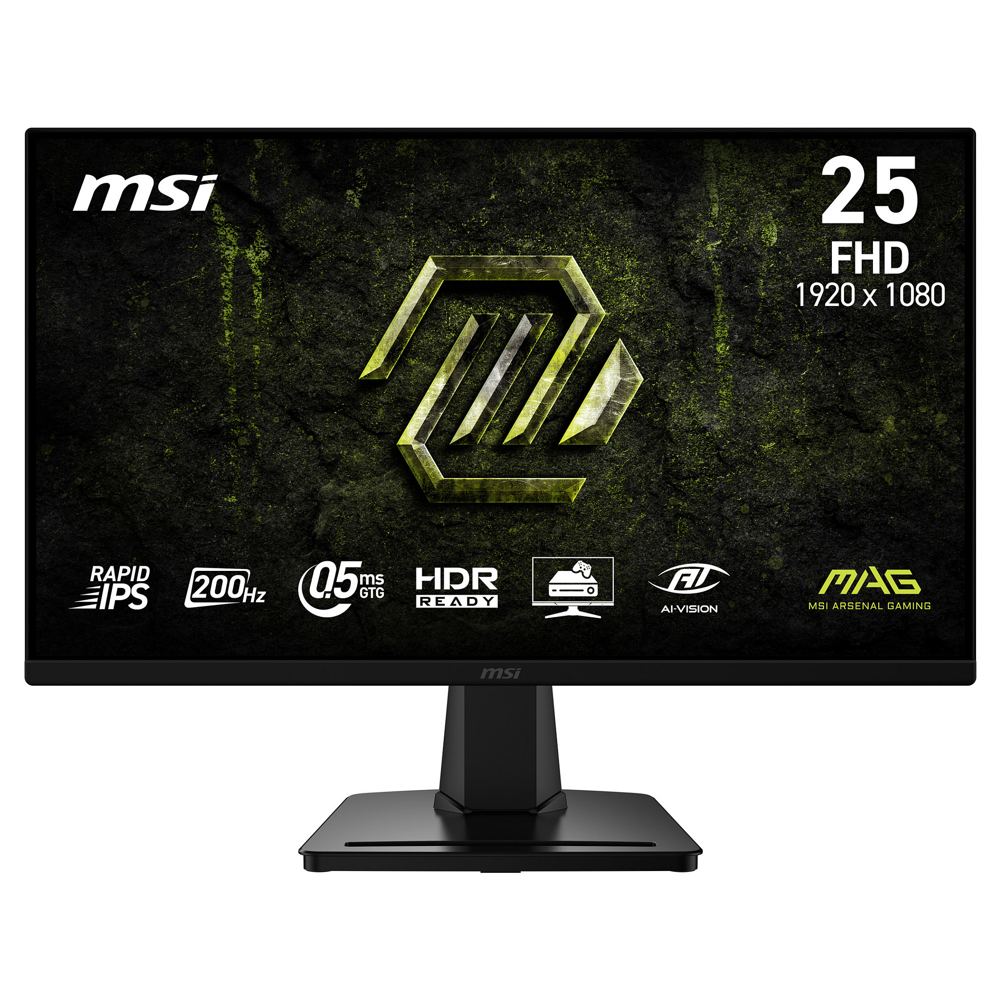 62,2 cm (24.5"") 1920 x 1080 Pixel MSI 9S6-3BC2CM-077 16:9 Full HD Rapid IPS 0,5 ms 200 Hz HDR DisplayPort HDMI VESA