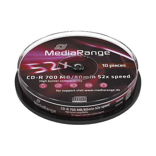 MediaRange CD-R 700 MB (52fach, 10 Stck)