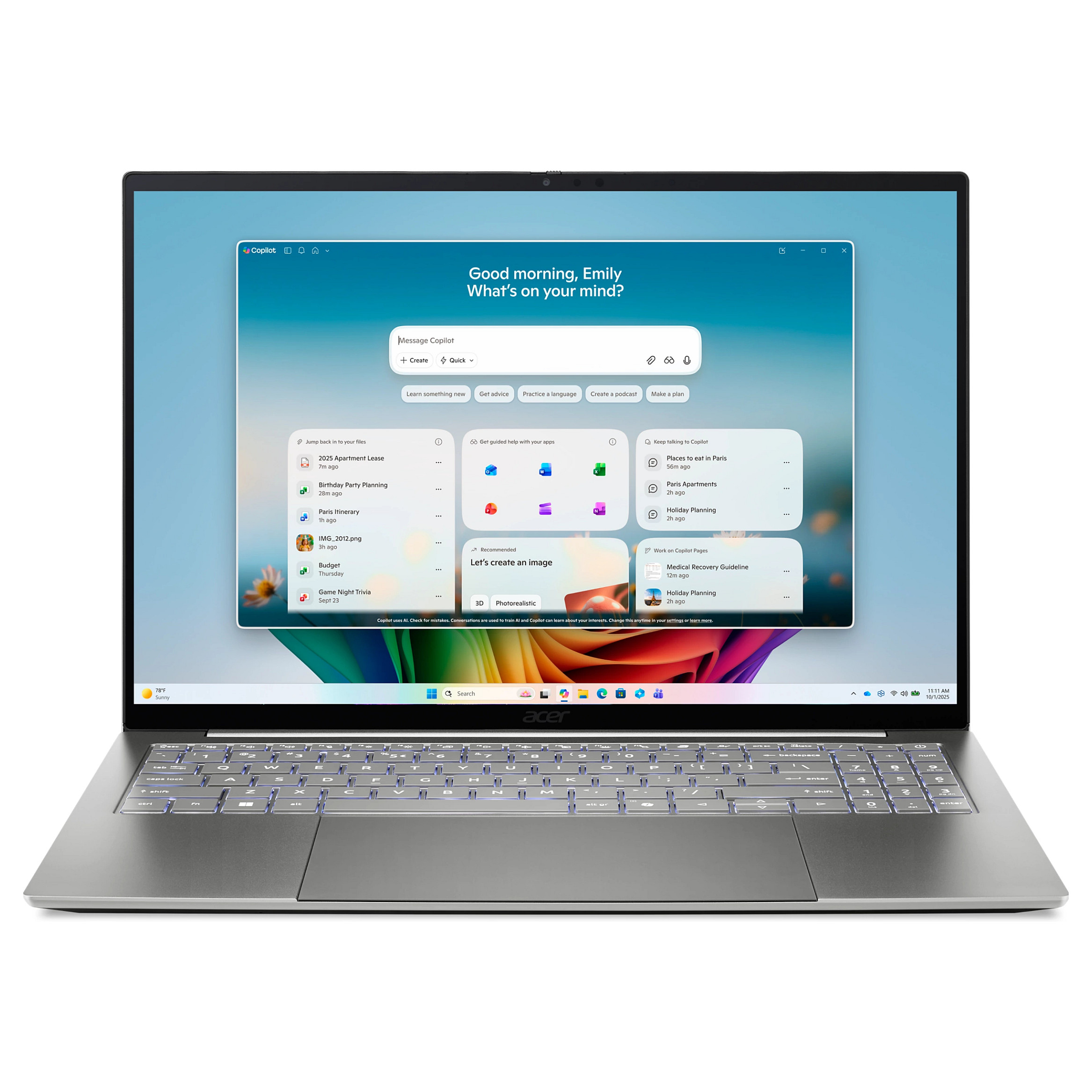 Acer Swift 16 AI SF16-71T-993G Notebooks