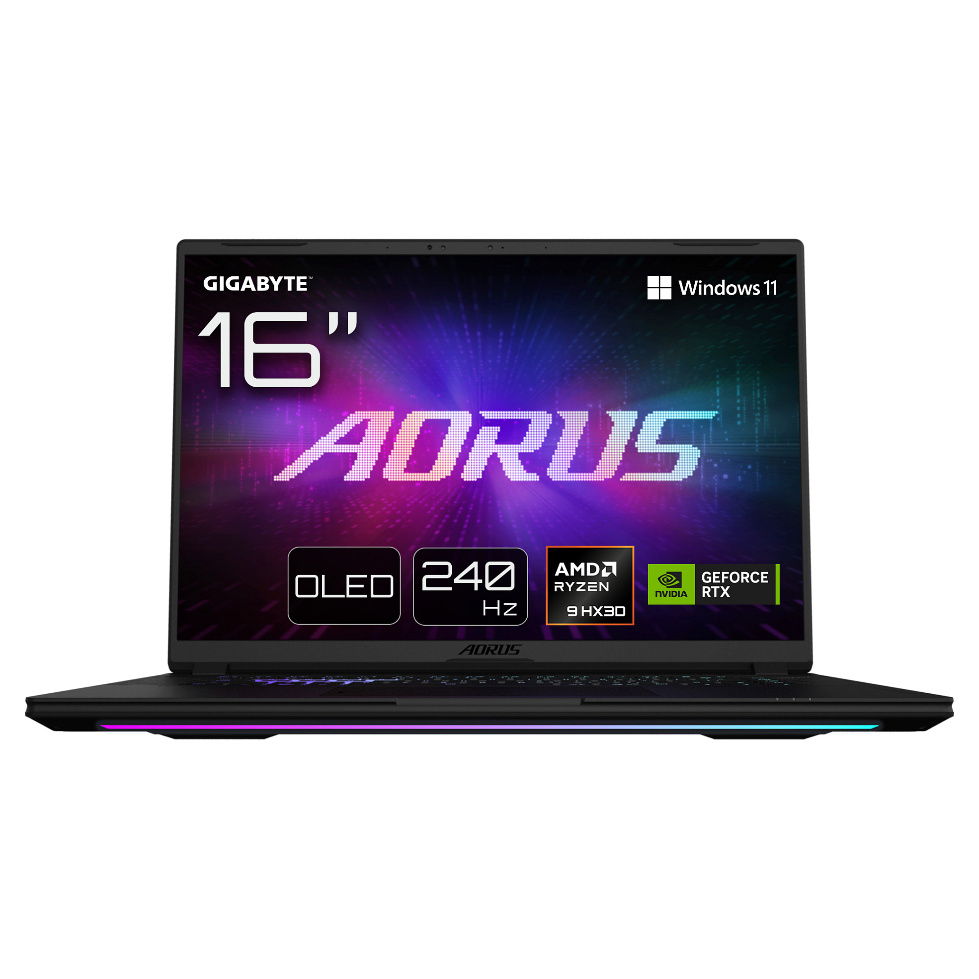 GigaByte AORUS MASTER 16 RYZ9 9955HX3D/32GB/2x1TBSSD/RTX5080/W11 Pro Notebooks