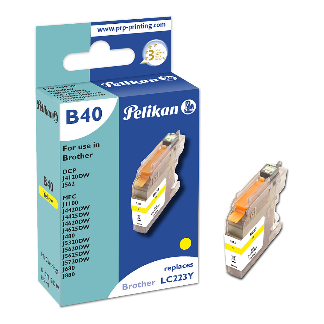 Pelikan B40 Yellow ink cartridge