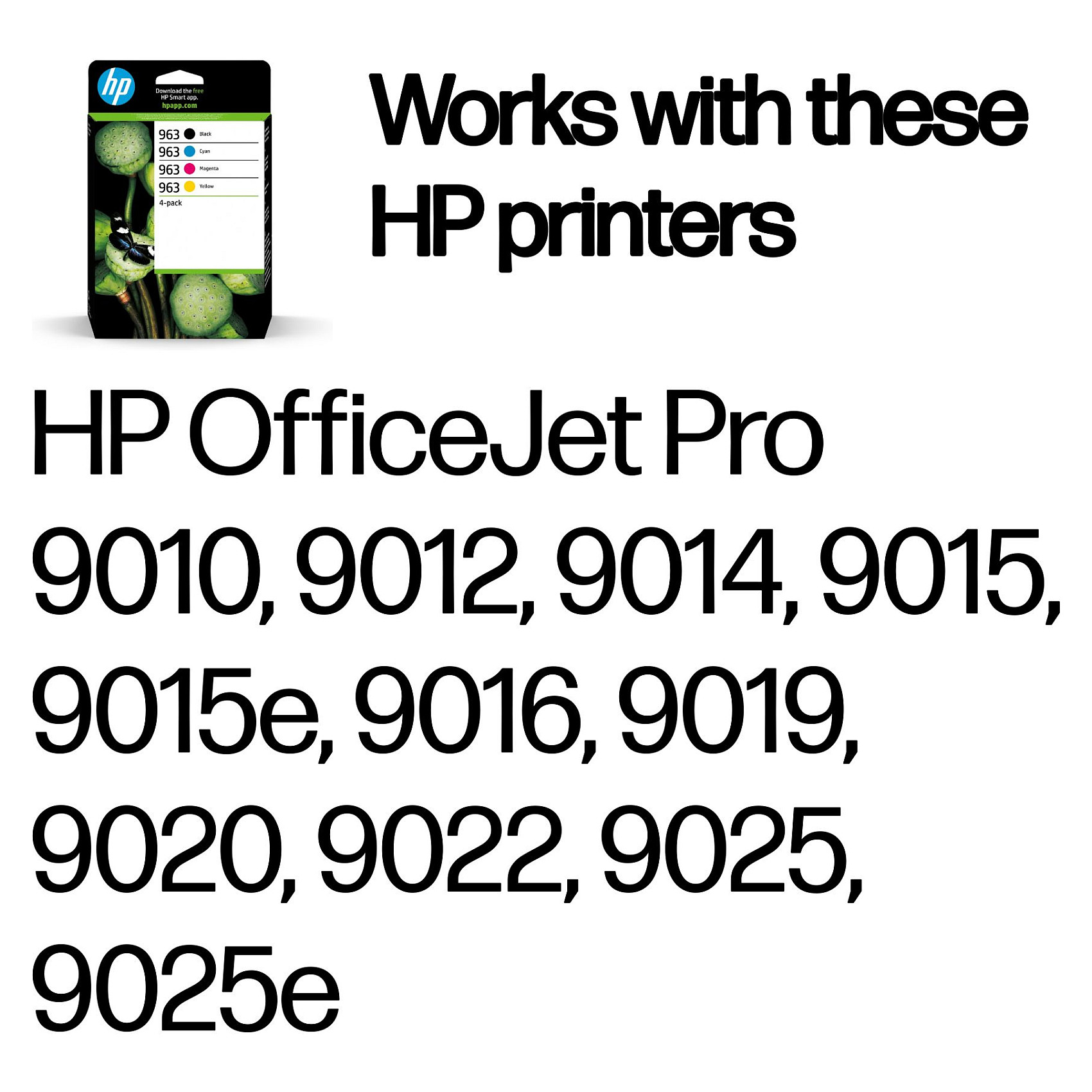 HP 963 CMYK Original Ink Cartridge 4-Pack