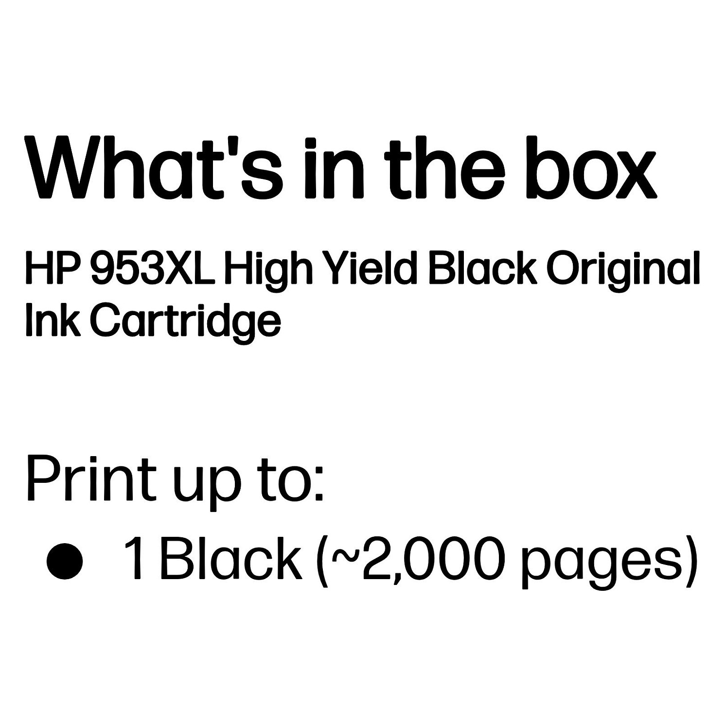 HP 953XL High Yield Black Original Ink Cartridge