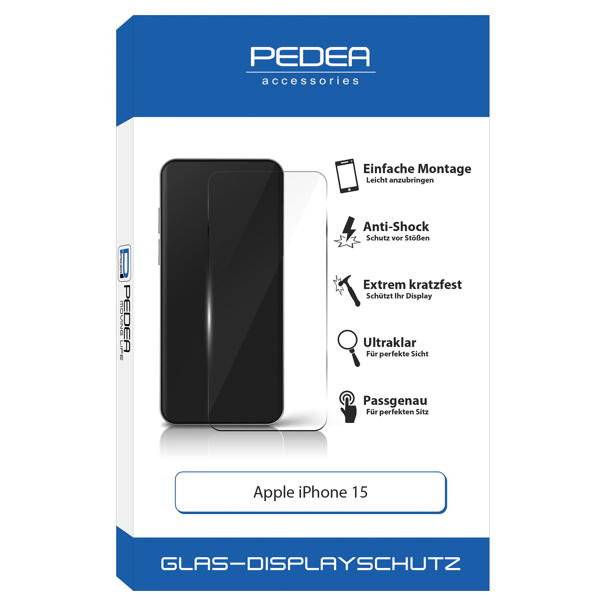 PEDEA 50170098 mobile phone screen/back protector Smartphone Zubehör