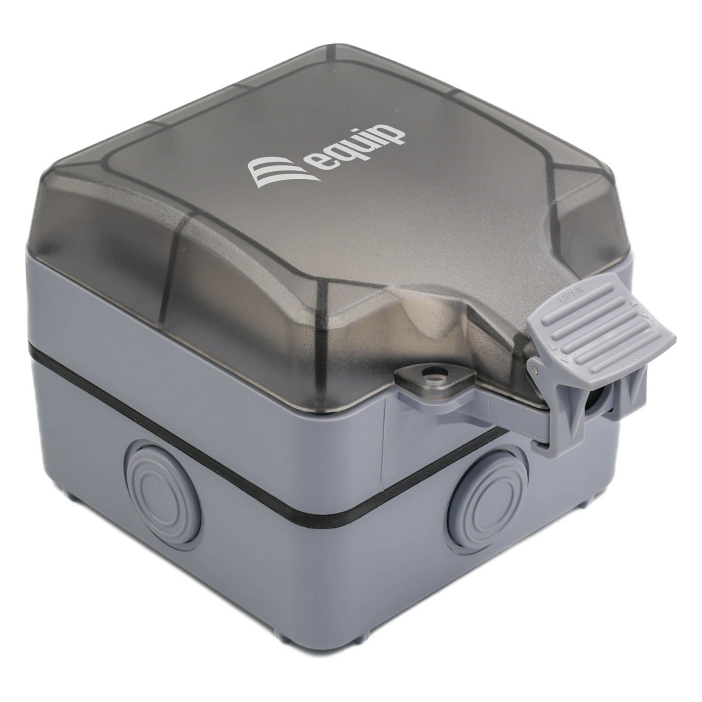 Aufputzdose 1-Port Keystone ungeschirmt outdoor grau