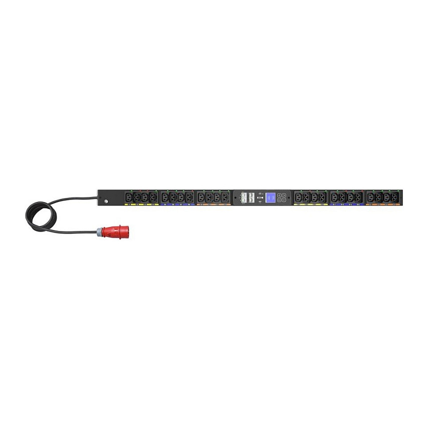G4 - Stromverteilungseinheit- 16 A, geschaltet - Wechselstrom 240/415 V - 11 kW - 3 Phasen - Ethernet 10/100/1000, serial