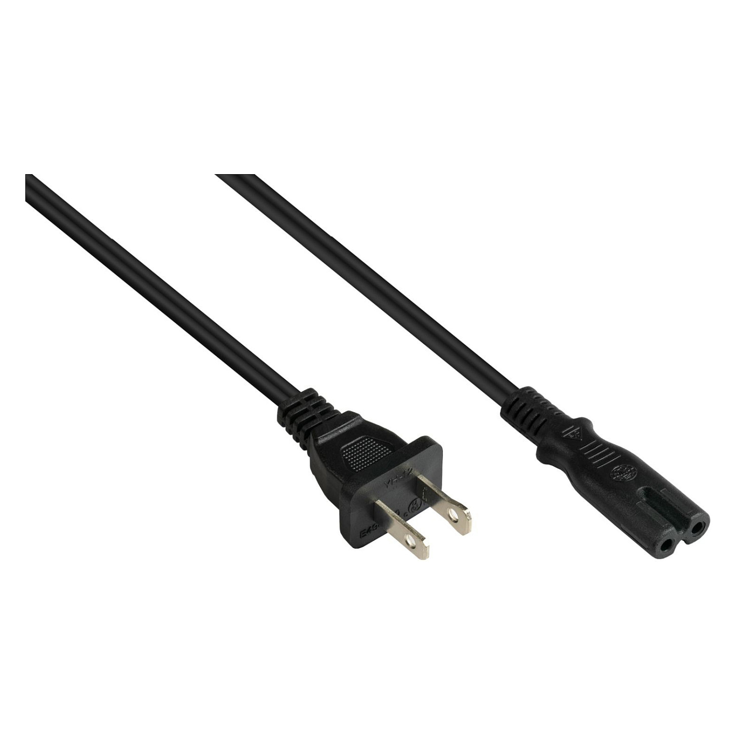 kabelmeister Netkabel USA Typ A an C7 UL schwarz 5 m