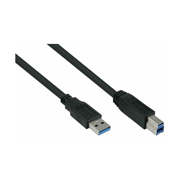 kabelmeister USB3.0 Kabel A-A UL schwarz 5m