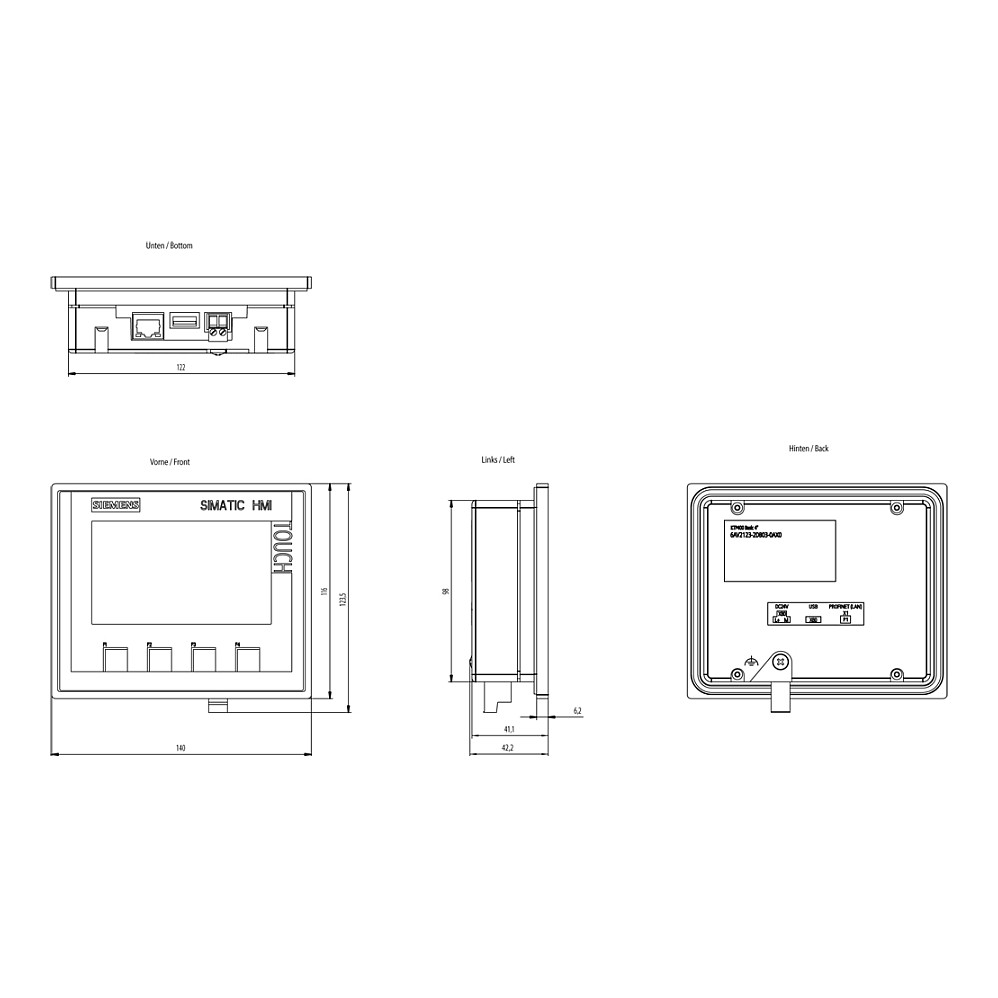 Siemens 6AV2123-2DB03-0AX0 digital/analogue I/O module