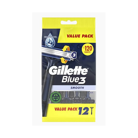 Gillette Blue3 Smooth Einwegrasierer 12 St. Körperpflege