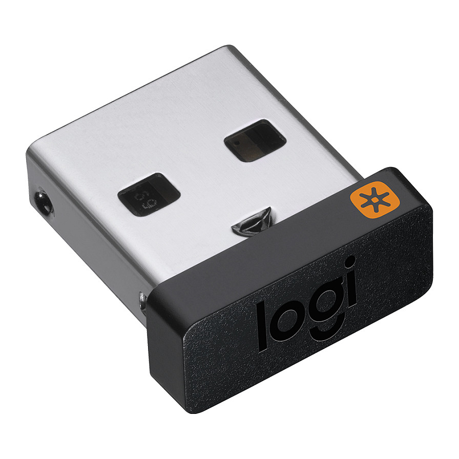 Logitech USB Unifying Receiver USB Receiver 9 mm 6 mm 15 mm 1.23 g Black Silver (910-005235) Mäuse & Tastaturen