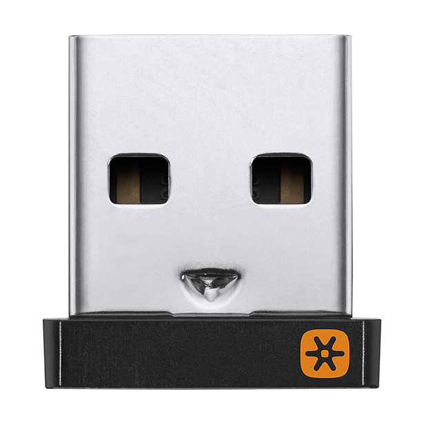 Logitech USB Unifying Receiver USB Receiver 9 mm 6 mm 15 mm 1.23 g Black Silver (910-005235)