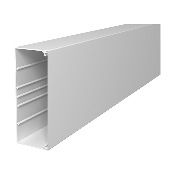 OBO WDK80210RW Wand-u.Deckenkanal m.Bodenlochung 80x210x2000 PVC 6191312 Elektroinstallation