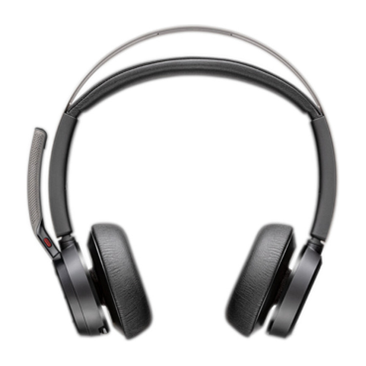 HP Poly Voyager Focus 2 USB-C-Headset incl. Ladestation + Adapter USB-C/ -A Kopfhörer & Headsets