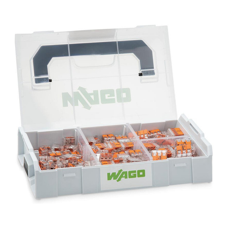 Wago Verbindungsklemmen Set L-BOXX® Mini Serie 221 - 4mm² + 6mm² Werkzeuge