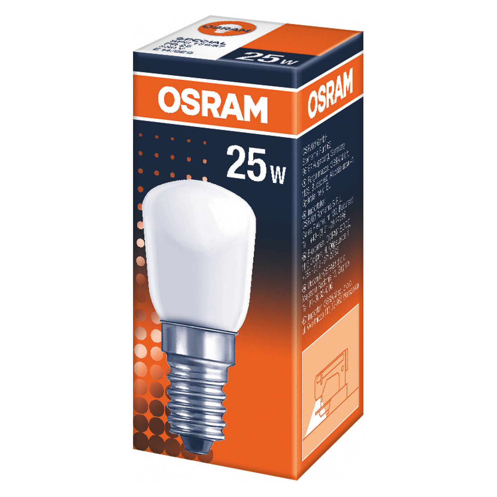 OSR Birnenformlampe 25W E14 Imatt SPC T26/57 FR CO26 EEK G Beleuchtung