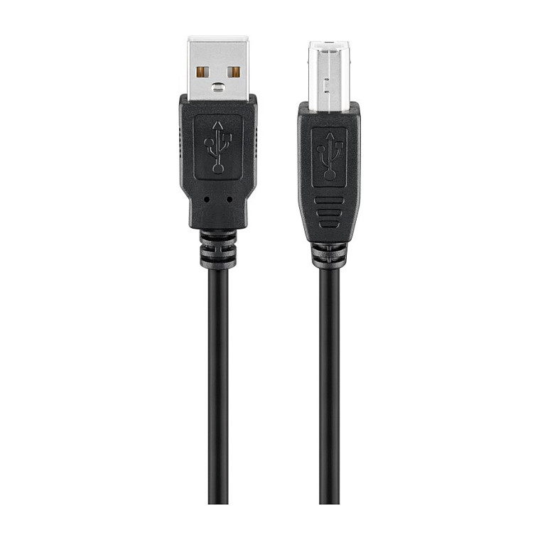 Goobay USB 2.0 Hi-Speed Kabel, Schwarz,3m