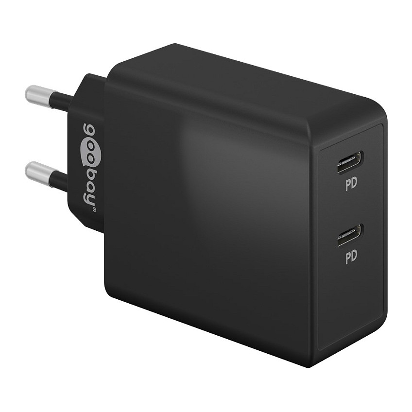 Goobay USB-Câ„¢ PD Dual-Schnellladegerät (36 W) schwarz