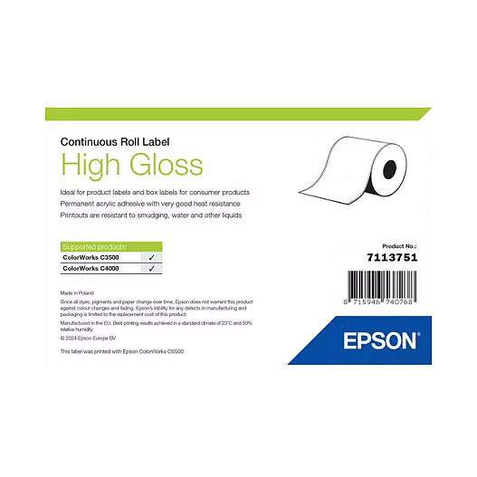 Epson High Gloss Label Zubehör Drucker