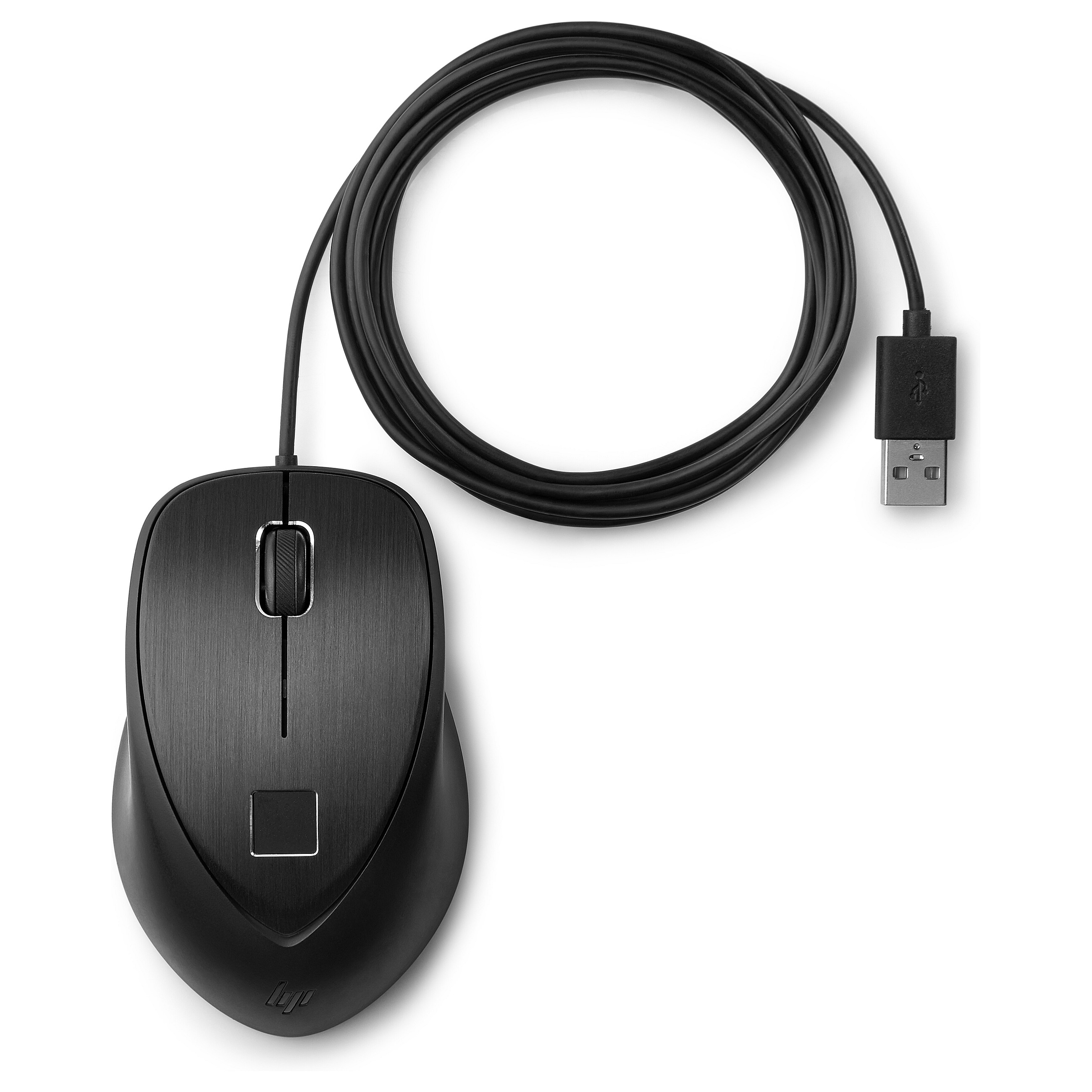 HP Fingerprint Mouse laser 3 buttons wired USB for Elite x2, EliteBook 735 G6, Mobile Thin Client mt Mäuse & Tastaturen