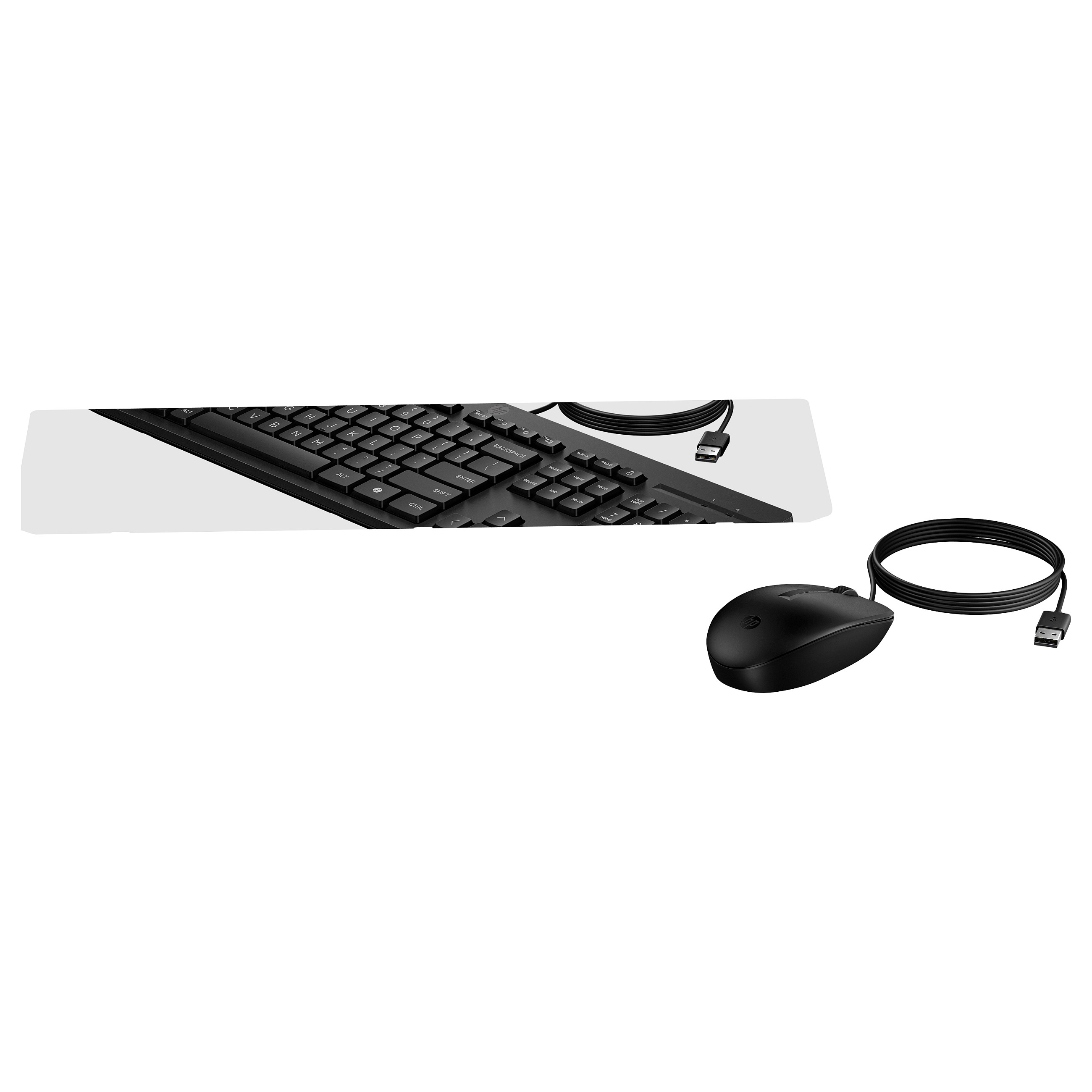 HP Tastatur+Maus 225 Set Kabelgebunden Schwarz ITALIENISCH