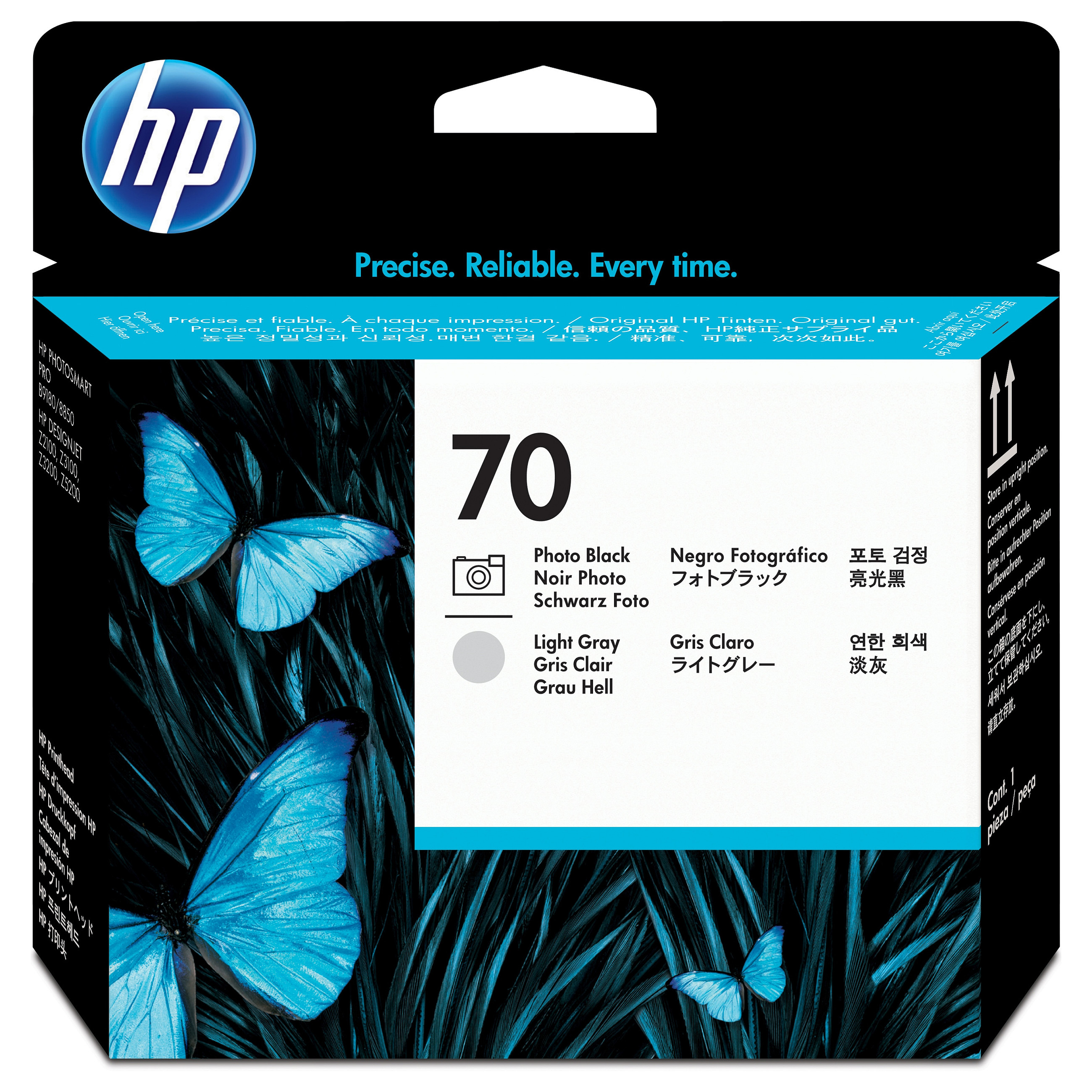 HP Printhead No 70 HP70 HP 70 Black Schwarz + Light Grey (C9407A) Zubehör Drucker