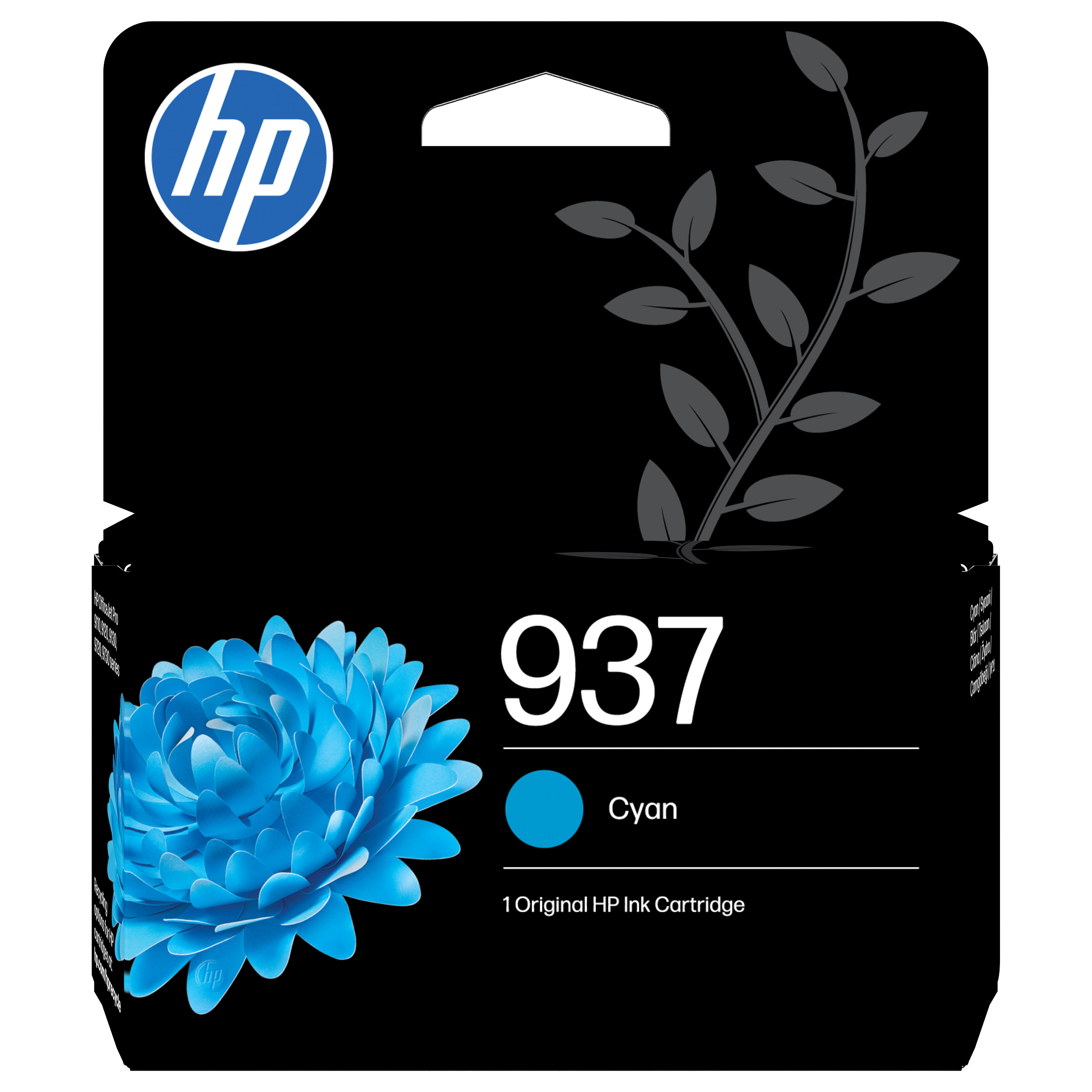 HP 937 Cyan Original Ink Cartridge Cyan 800Seiten Tinte