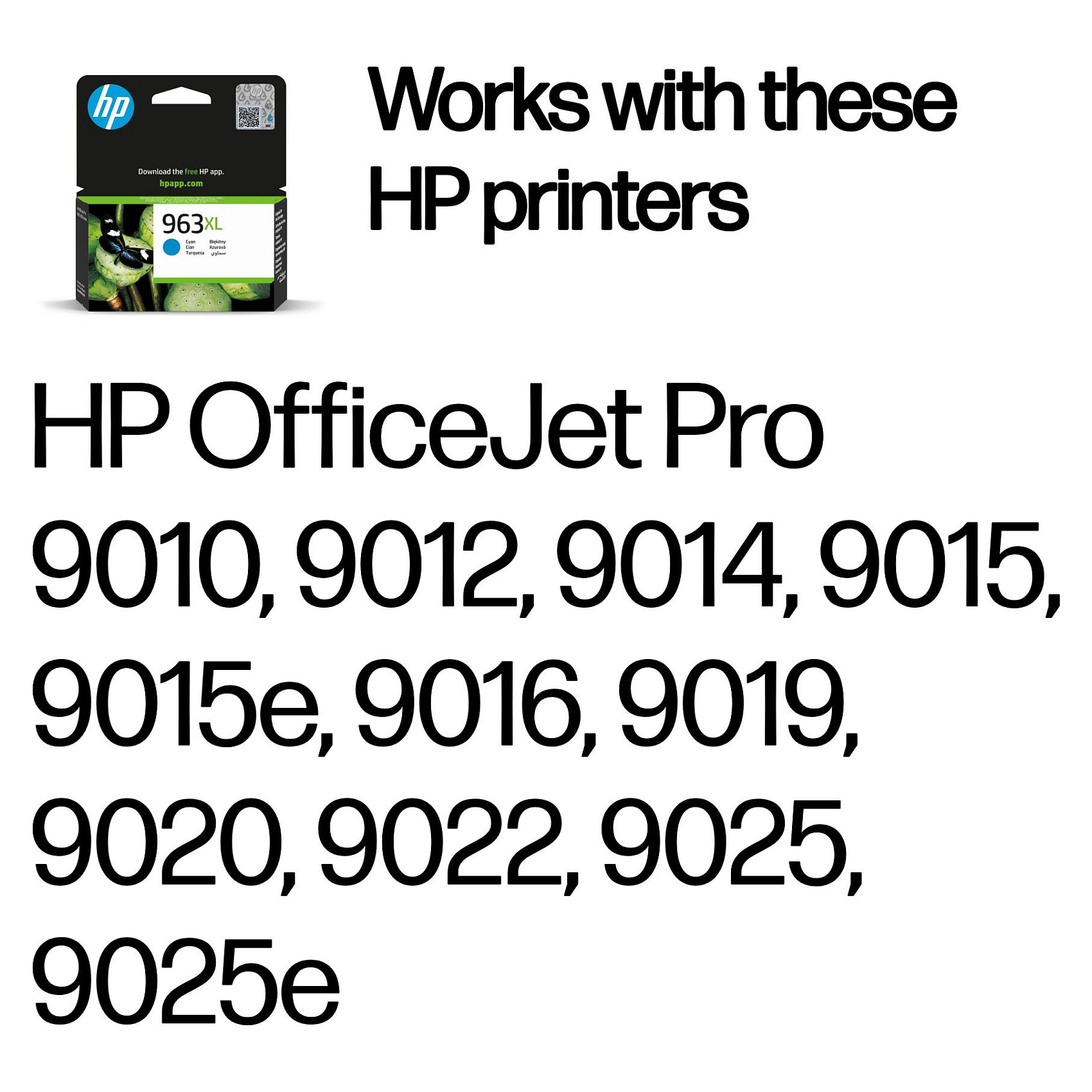 HP 963XL High Yield Cyan Original Ink Cartridge Cyan 22,77ml 1600Seiten
