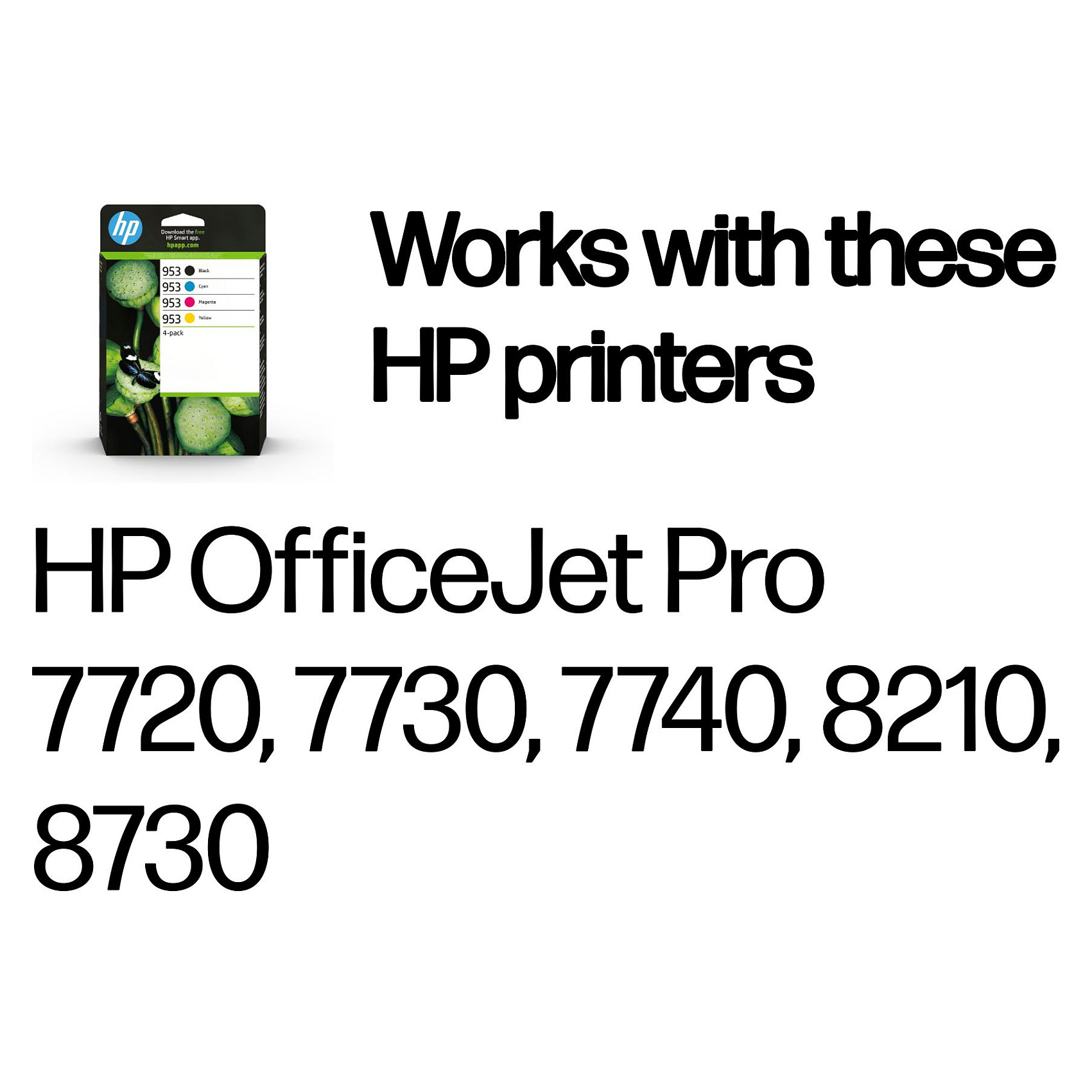 HP 953 4-Pack CMYK(4) Original Ink Cartridge Combo Schwarz, Cyan, Magenta, Gelb 20, 9ml 900Seiten 630Seiten