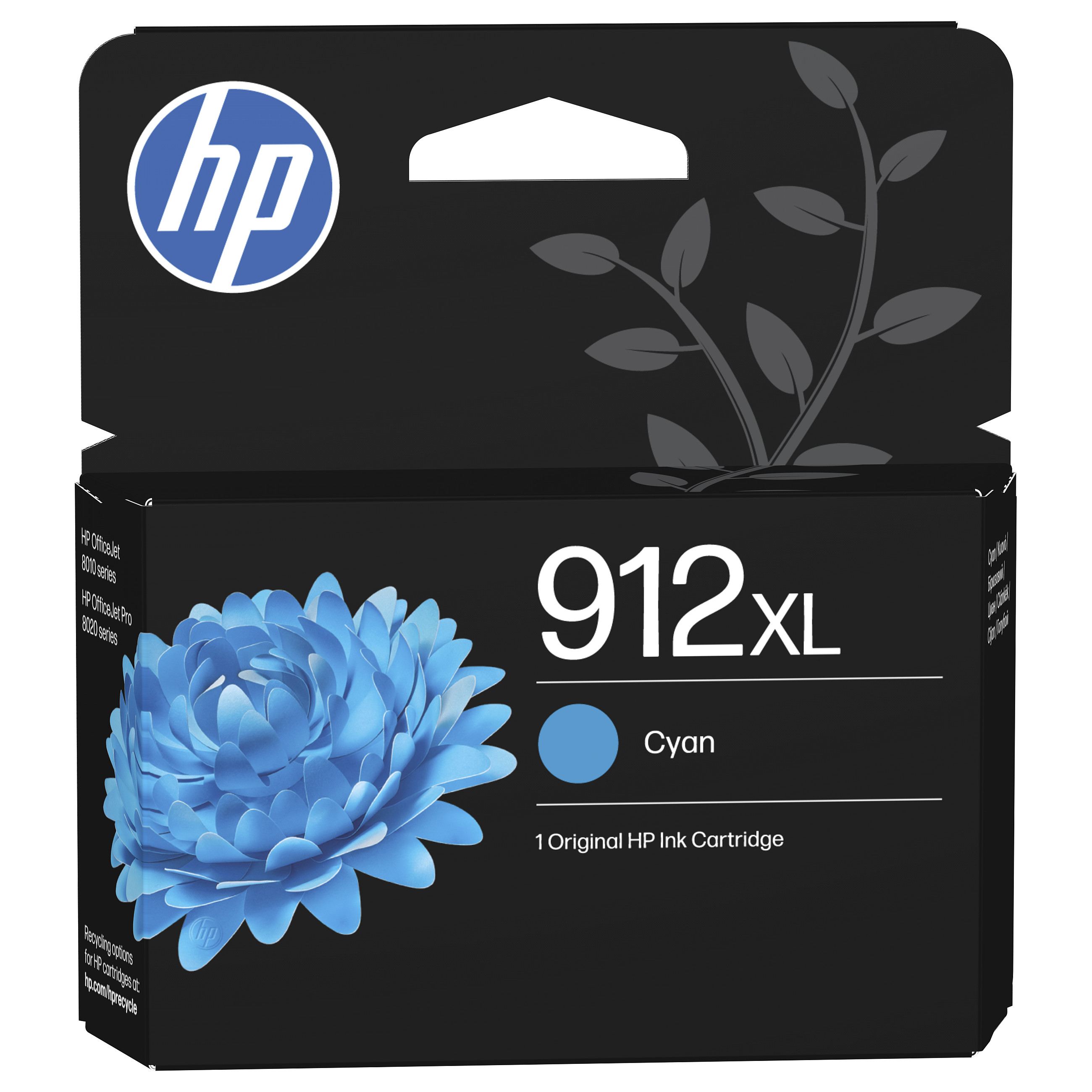 HP 912XL High Yield Cyan Original Ink Cartridge Cyan 8,5ml 700Seiten
