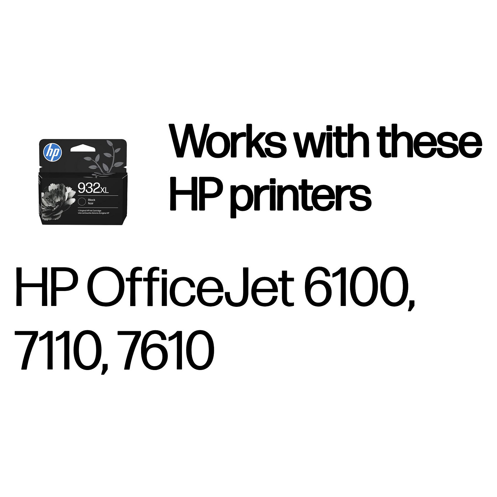 HP 932XL High Yield Black Original Ink Cartridge Schwarz 22,5ml 1000Seiten
