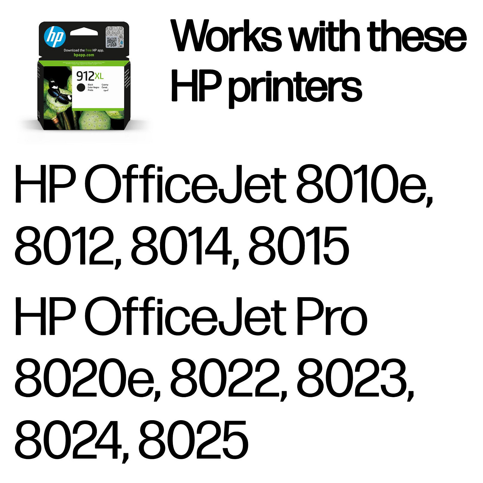 HP 912XL High Yield Black Original Ink Cartridge Schwarz 18ml 720Seiten