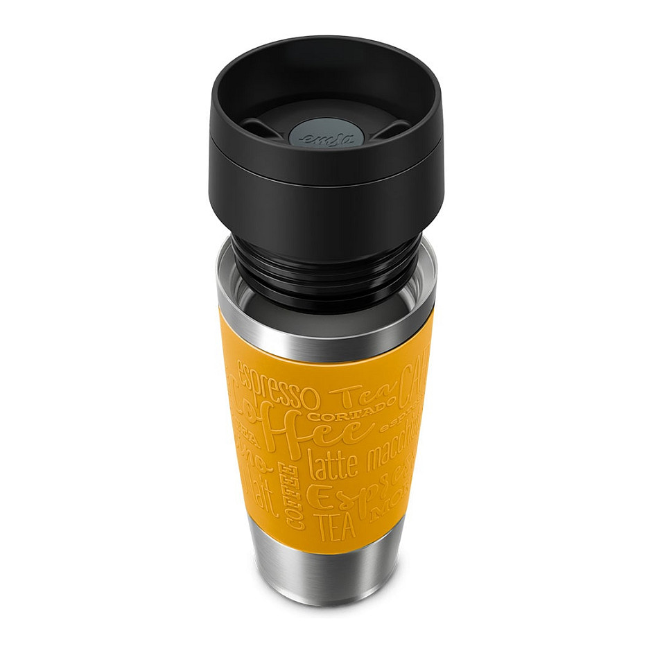 TRAVEL MUG Classic Thermobecher (gelb/edelstahl, 0,36 Liter)