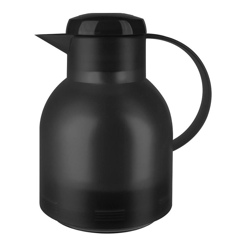 SAMBA Isolierkanne, 1 Liter (schwarz, QUICK PRESS Verschluss) Haushaltskleingeräte