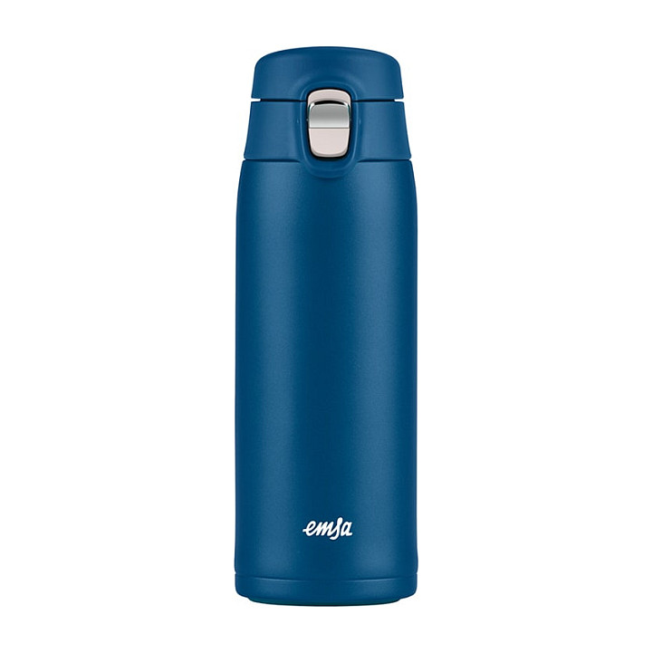 TRAVEL MUG light Thermobecher (dunkelblau, 0,4 Liter, Flip-Deckel) Haushaltskleingeräte