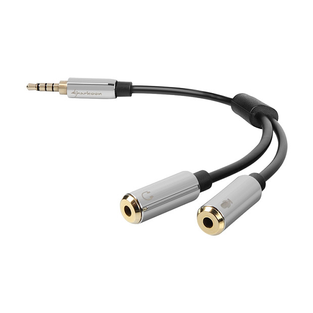 Sharkoon 0.12m, 3.5mm/2x3.5mm audio cable