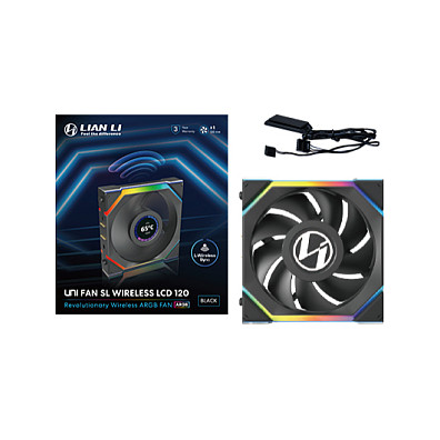 120mm Lian Li UNI FAN SL Wireless LCD 120 ARGB Gehäuselüfter