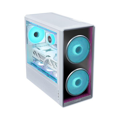 Midi Lian Li LANCOOL 217 INF, Weiß, Glasfenster