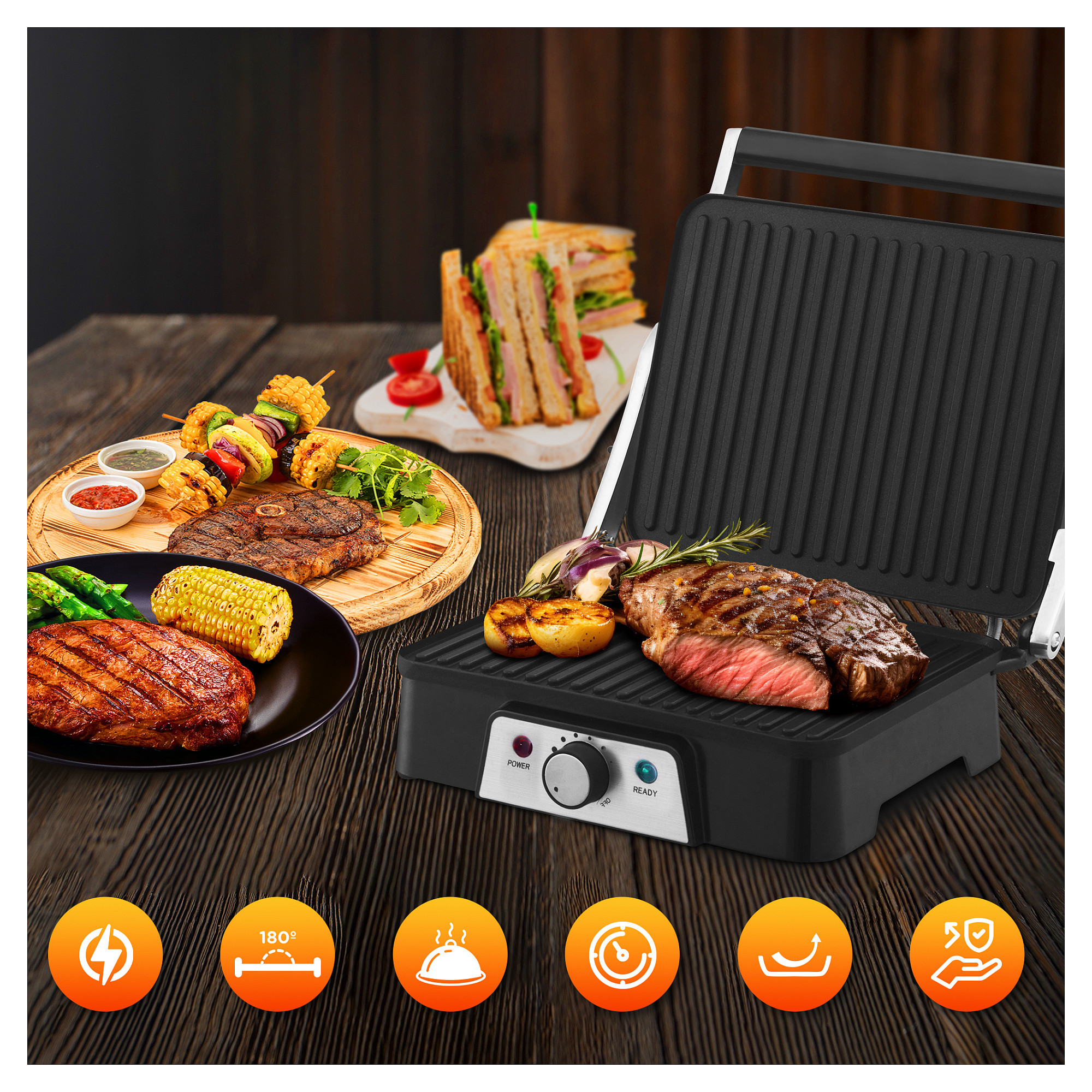 Extralink SMART LIFE ELECTRIC GRILL SJ-36 contact grill