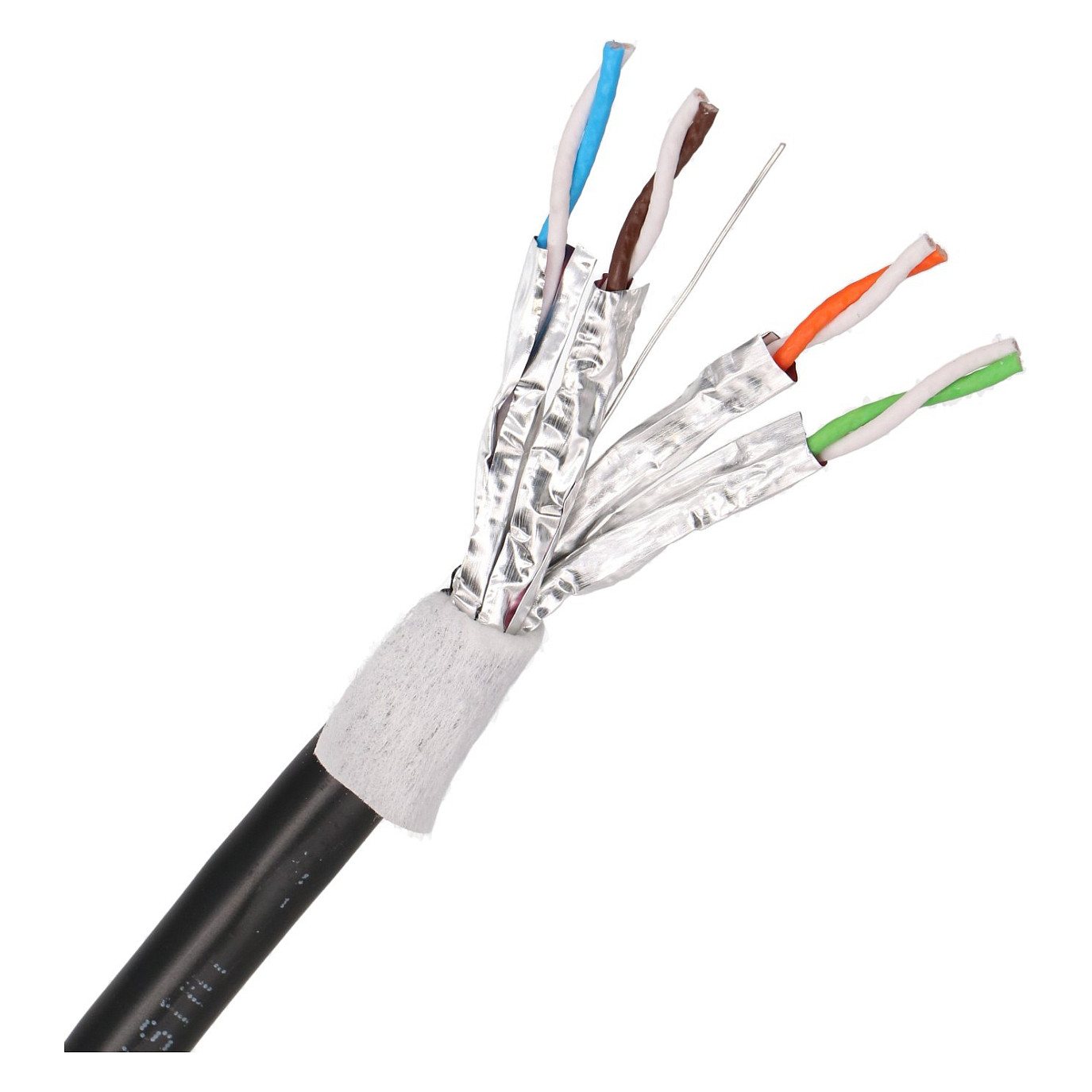 Extralink CAT6A FTP (F/UTP) Innen | Netzwerkkabel Twisted Pair | 305m, mit Gel